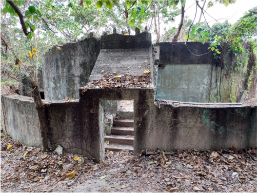 No. 3 gun emplacement (photo credit: Professor Lawrence Lai)