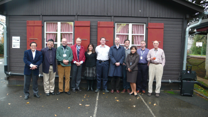 Professor Yuguo Li (second from left) Photo taken in 2008 with a group of experts from the World Health Organization in Geneva for writing the first Manual for Natural Ventilation Infection Control for Healthcare Setting